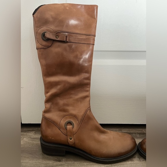 New leather made in Argentina women’s small heeled boots size 40 - Picture 11 of 12